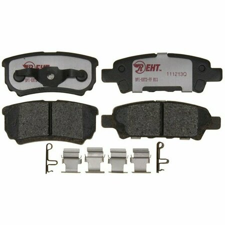R/M BRAKES BRAKE PADS OEM OE Replacement Hybrid Technology Includes Mounting Hardware EHT1037H